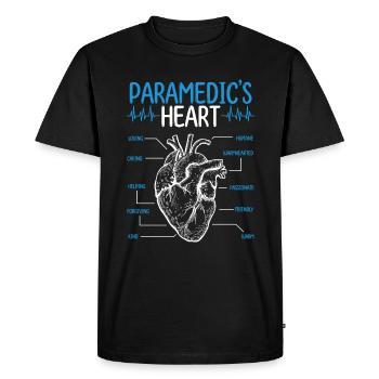 Paramedic Student Graduation Medical Technician - Men's Premium Organic T-Shirt - black - Front - Nico (187cm)