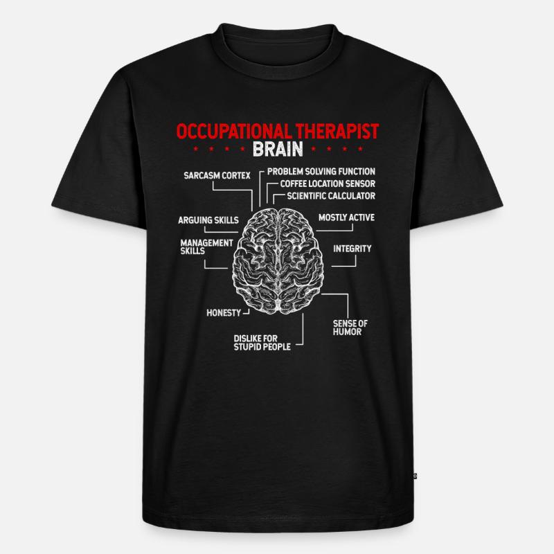Occupational Therapist Brain Occupational Therapy - Männer Premium Bio T-Shirt - Schwarz