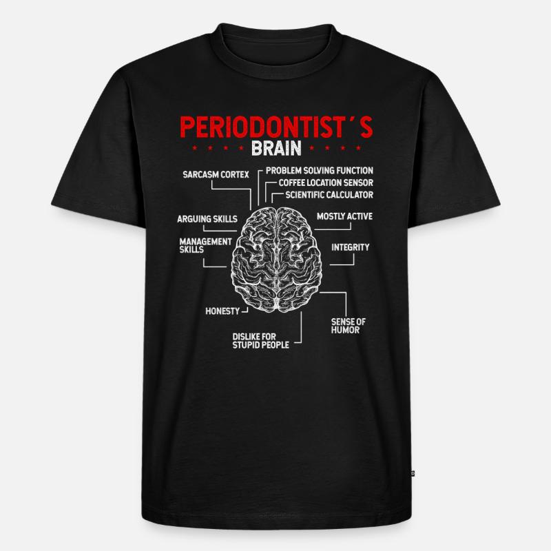 Dentifrice parodontiste recommandé parodontiste - T-shirt Premium bio Homme - noir