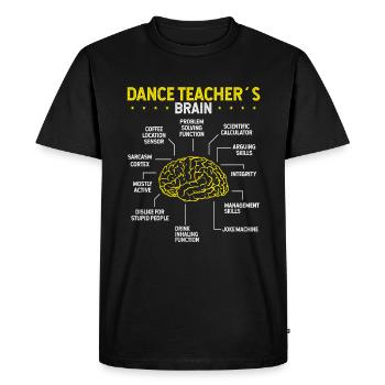Professeur de danse Jazz Professeur de chorégraphie - T-shirt Premium bio Homme - noir - Devant - Nico (187cm)