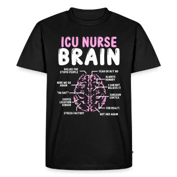 Neuro ICU Nurse Accessoires ICU Nurse for Work - T-shirt Premium bio Homme - noir - Devant - Nico (187cm)