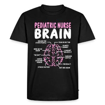 Pediatric Nurse Accessories Pediatric Nursing - Men's Premium Organic T-Shirt - black - Front - Nico (187cm)