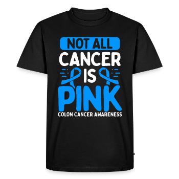 Ruban sur le cancer du côlon pour les guerriers du cancer du côlon - T-shirt Premium bio Homme - noir - Devant - Nico (187cm)
