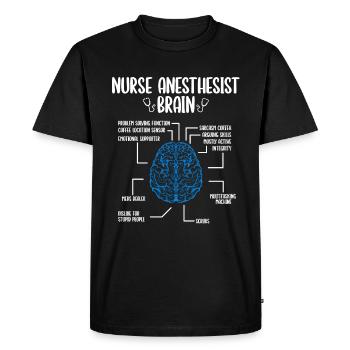 Nurse Anesthesist Nurse Appreciation Week CRNA - Men's Premium Organic T-Shirt - black - Front - Nico (187cm)