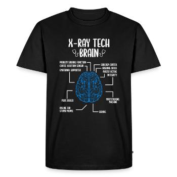 XRay Tech Essential XRay Technologist Badge Reel - T-shirt Premium bio Homme - noir - Devant - Nico (187cm)