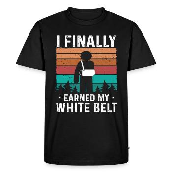 Broken Arm Surivor Get Well Soon Broken Arm - Men's Premium Organic T-Shirt - black - Front - Nico (187cm)