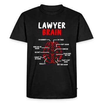 Avocat Cerveau Avocat Bar Examen Diplôme Avenir - T-shirt Premium bio Homme - noir - Devant - Nico (187cm)