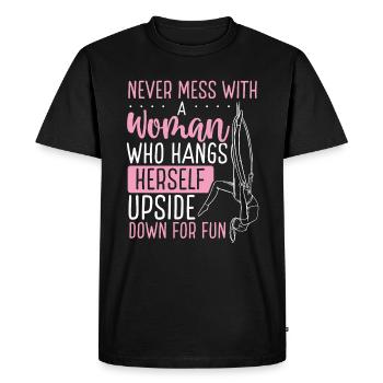 Cerceau aérien Aerial Hoop pour adultes - T-shirt Premium bio Homme - noir - Devant - Nico (187cm)