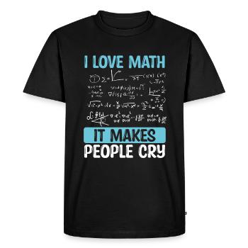 Math Teacher Mathematics Math Teaching Science - Men's Premium Organic T-Shirt - black - Front - Nico (187cm)