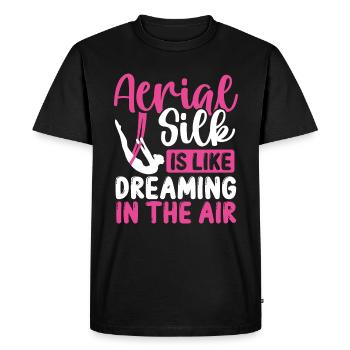 Aerial Silk Aerial Silk Dancer Cirque aérien - T-shirt Premium bio Homme - noir - Devant - Nico (187cm)
