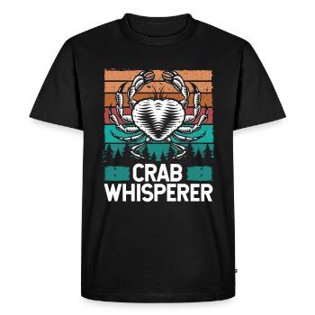 Crab Whisperer Crab Fishing Crab Hunter Fisher - T-shirt Premium bio Homme - noir - Devant - Nico (187cm)