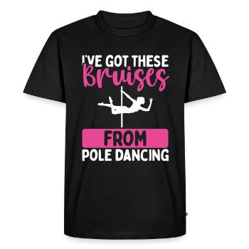 Pole Dancer pour femmes Pole Kisses Pole Dancing - T-shirt Premium bio Homme - noir - Devant - Nico (187cm)