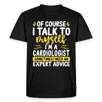 Cardiologist Appreciation Advice Heart Whisperer - Men's Premium Organic T-Shirt - black - Front - Nico (187cm)