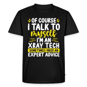 Appréciation du technologue en rayons X Technicien en radiologie - T-shirt Premium bio Homme - noir - Devant - Nico (187cm)