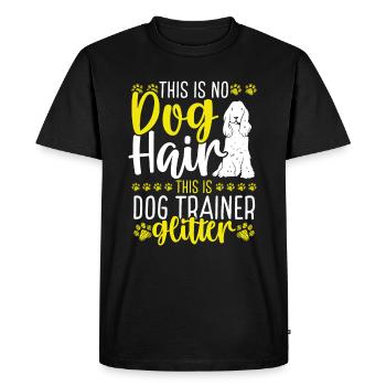 Dresseur de chien Ce n’est pas une école de chiens en poils de chien - T-shirt Premium bio Homme - noir - Devant - Nico (187cm)