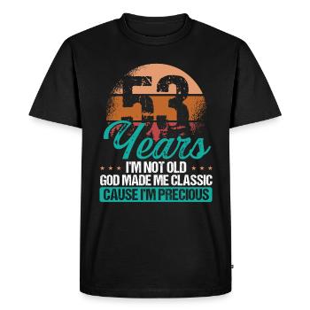 Idée de 53e anniversaire pour ses 53 ans pour maman - T-shirt Premium bio Homme - noir - Devant - Nico (187cm)