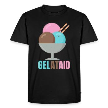Gelataio Ice Cream Maker Sorbet Icicles Mochi - Men's Premium Organic T-Shirt - black - Front - Nico (187cm)