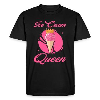 Reine des glaces Sorbet Icicles Mochi - T-shirt Premium bio Homme - noir - Devant - Nico (187cm)