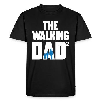 The Walking Dad 2 Saunter Papa Fils Fête des Pères - T-shirt Premium bio Homme - noir - Devant - Nico (187cm)