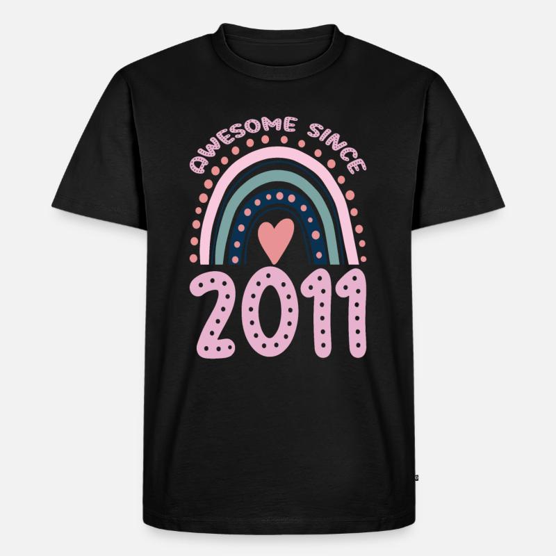 Ehrfürchtig Seit 2011 - Männer Premium Bio T-Shirt - Schwarz