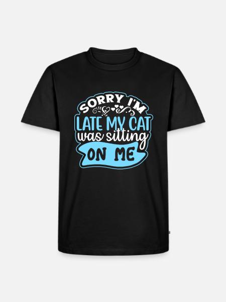 Delay Cat Cat Lovers Surprise Fun - Men's Premium Organic T-Shirt - black