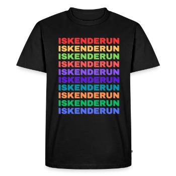 Iskenderun Ville Turquie Retro Hatay Méditerranée - T-shirt Premium bio Homme - noir - Devant - Nico (187cm)