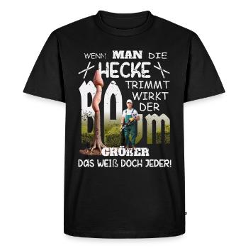 Grand Arbre À Pénis - T-shirt Premium bio Homme - noir - Devant - Nico (187cm)
