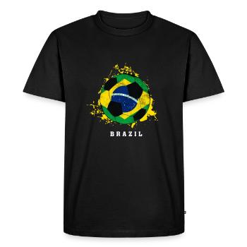  du Brésil - T-shirt Premium bio Homme - noir - Devant - Nico (187cm)
