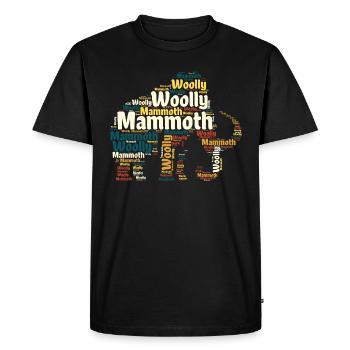 Mammoth Laineux nuage de mots Mammoth Homme - Men's Premium Organic T-Shirt - black - Front - Nico (187cm)