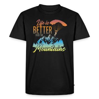 Parapente parapente parapente parapente parapente - T-shirt Premium bio Homme - noir - Devant - Nico (187cm)