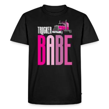 chauffeur de camion chauffeur de camion tucker chauffeur de camion - T-shirt Premium bio Homme - noir - Devant - Nico (187cm)