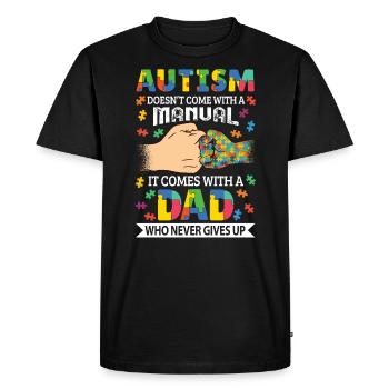 autisme conscience autiste autisme différent - T-shirt Premium bio Homme - noir - Devant - Nico (187cm)