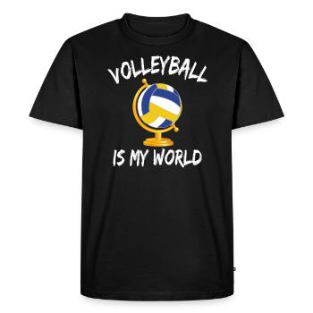 Cadeau d'entraîneur du monde de joueur de volley- - T-shirt Premium bio Homme - noir - Devant - Nico (187cm)
