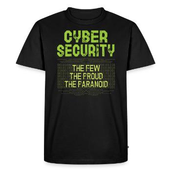 Cyper Security Les rares fiertés de la - T-shirt Premium bio Homme - noir - Devant - Nico (187cm)