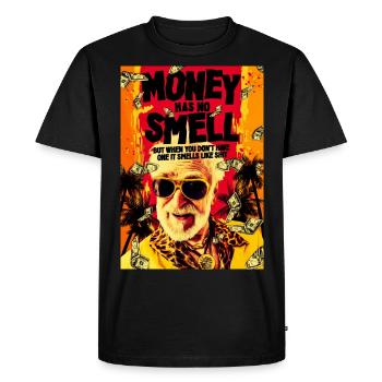 Money has no smell - T-shirt Premium bio Homme - noir - Devant - Nico (187cm)