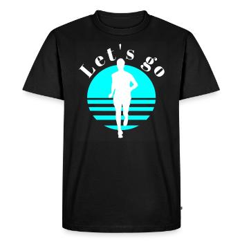 Coureur - T-shirt Premium bio Homme - noir - Devant - Nico (187cm)