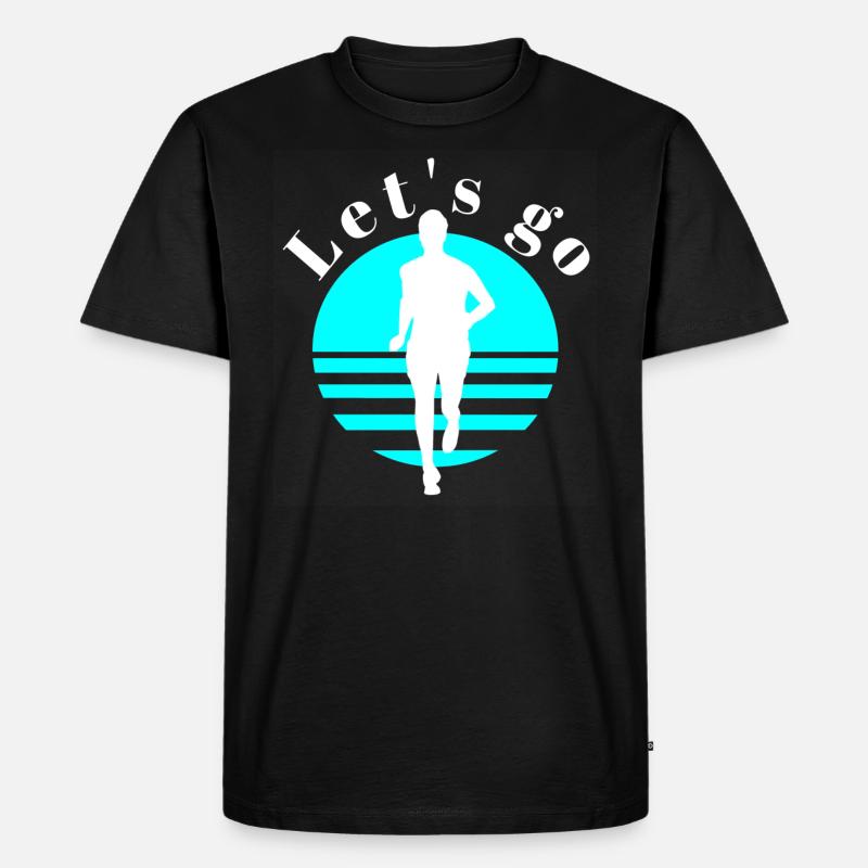 Runner - Men's Premium Organic T-Shirt - black