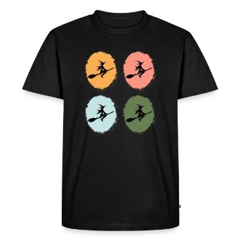 Sorcières, Sorcière Drôle, Amoureux Des Sorcières, Mystique - T-shirt Premium bio Homme - noir - Devant - Nico (187cm)