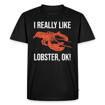 homard - T-shirt Premium bio Homme - noir - Devant - Nico (187cm)