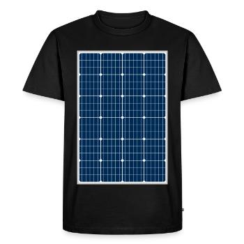Solar cell, photovoltaic, solar energy, solar panel - Men's Premium Organic T-Shirt - black - Front - Nico (187cm)