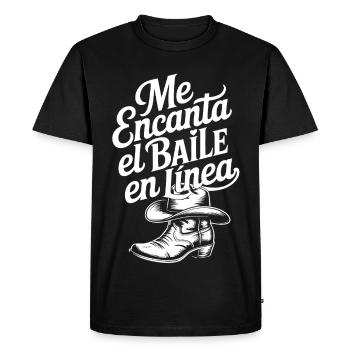 J’adore la danse en ligne - T-shirt Premium bio Homme - noir - Devant - Nico (187cm)