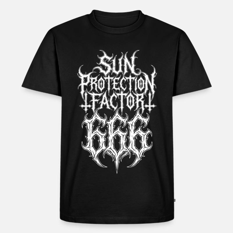 Sun Protection Factor 666 - Männer Premium Bio T-Shirt - Schwarz