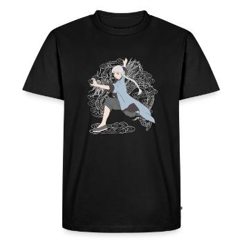Tai chi kung fu fille - T-shirt Premium bio Homme - noir - Devant - Nico (187cm)