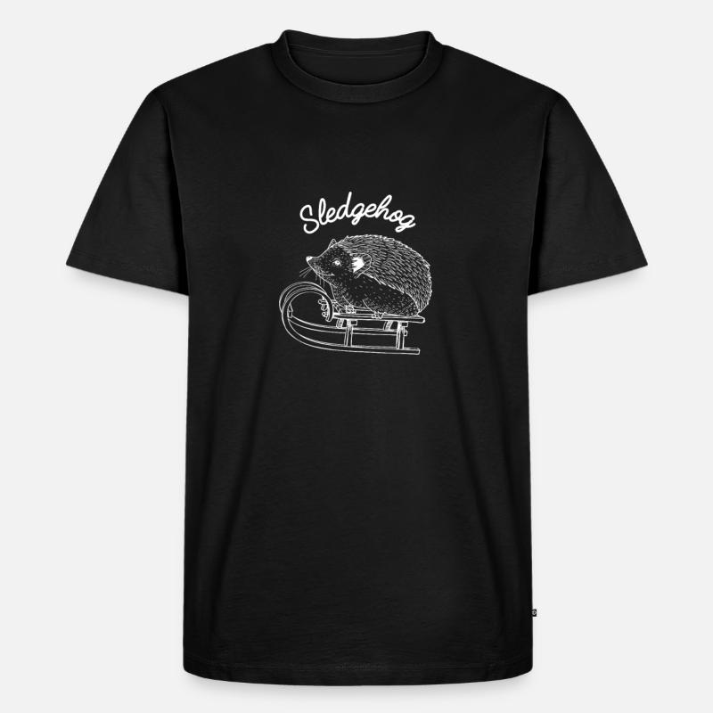 Cool SledgeHog Hedgehog Hogs Pet - T-shirt Premium bio Homme - noir