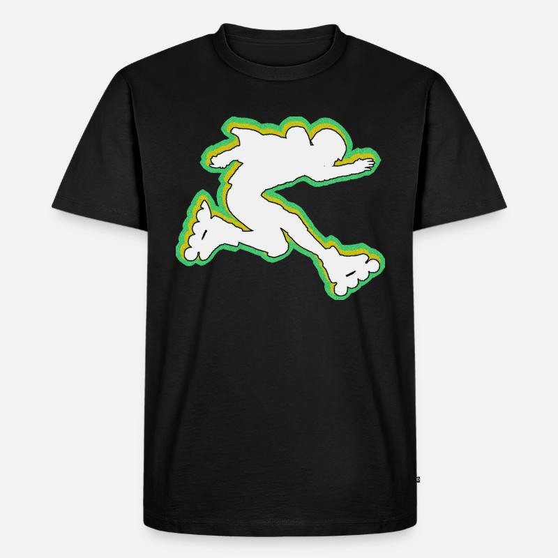 Rollerblades Rollerblades - Männer Premium Bio T-Shirt - Schwarz