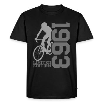 1963 Vintage Radler : Chemise en édition limitée - T-shirt Premium bio Homme - noir - Devant - Nico (187cm)