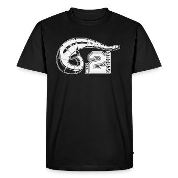 2T tuyau - T-shirt Premium bio Homme - noir - Devant - Nico (187cm)