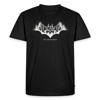 Batman 80 Years Gotham - Men's Premium Organic T-Shirt - black - Front - Nico (187cm)