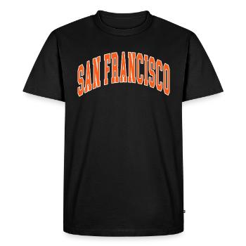 San Francisco - T-shirt Premium bio Homme - noir - Devant - Nico (187cm)