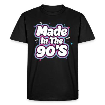 Cadeau rétro des années 90 des années 90 - T-shirt Premium bio Homme - noir - Devant - Nico (187cm)